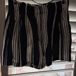 Karen Millen Black and White High Waist Shorts